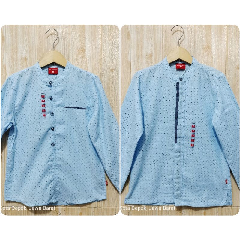Kemeja Koko Anak Laki-laki Lengan Panjang Cool Kids 4-14 Tahun