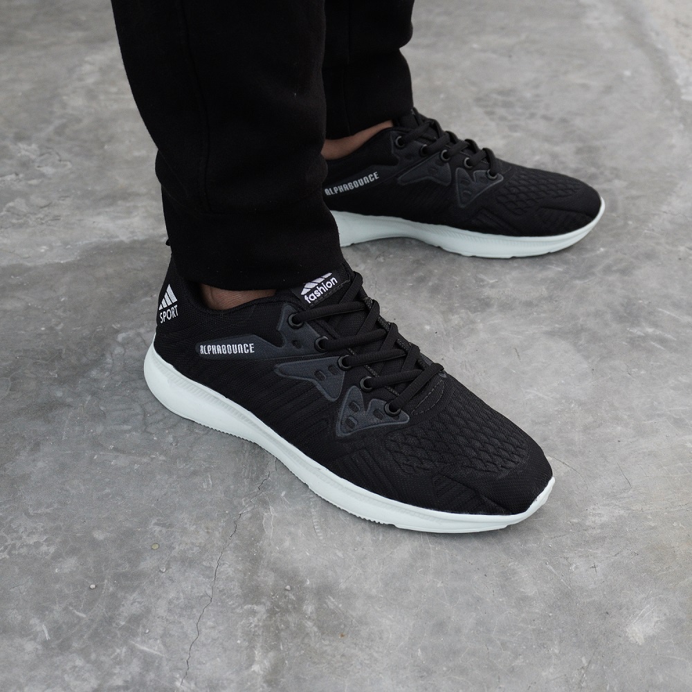 Sepatu Sneakers Pria Wanita Logo Timbul Emboss - Sepatu Korea Fashion Import Sport Shoes Casual sekolah