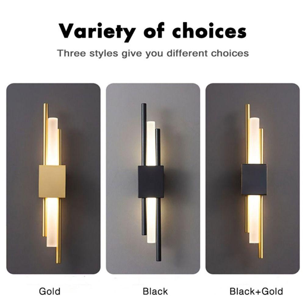 【 ELEGANT 】 Lampu Dinding Bergaya Hitam Modern Bronze Latar Belakang Ruang Tamu Koridor Hotel Fiting Lampu