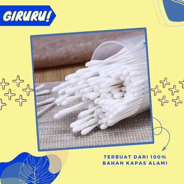 Cotton Bud 100 pcs / Korek Kuping / Pembersih Telinga / COTTON BUD ISI 100 sticks CATTON BUD KIMO CATTON BUD PREMIUM / Cotton Bud Korek Kuping Dewasa Pembersih Telinga Bayi isi 100 pcs/Cotton Bud Premium / Isi 100 Korek Kuping KIMO baby cotton bud refill