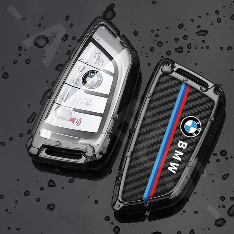 Bmw Zinc Alloy Bungkus Penuh Case Kunci Mobil Cover Serat Karbon Kulit Smart Key Protecter Untuk E36 E46 E30 E90 F10 F30 E39 E60 X1 E84 F48 F25 X3 E83 X5 F15