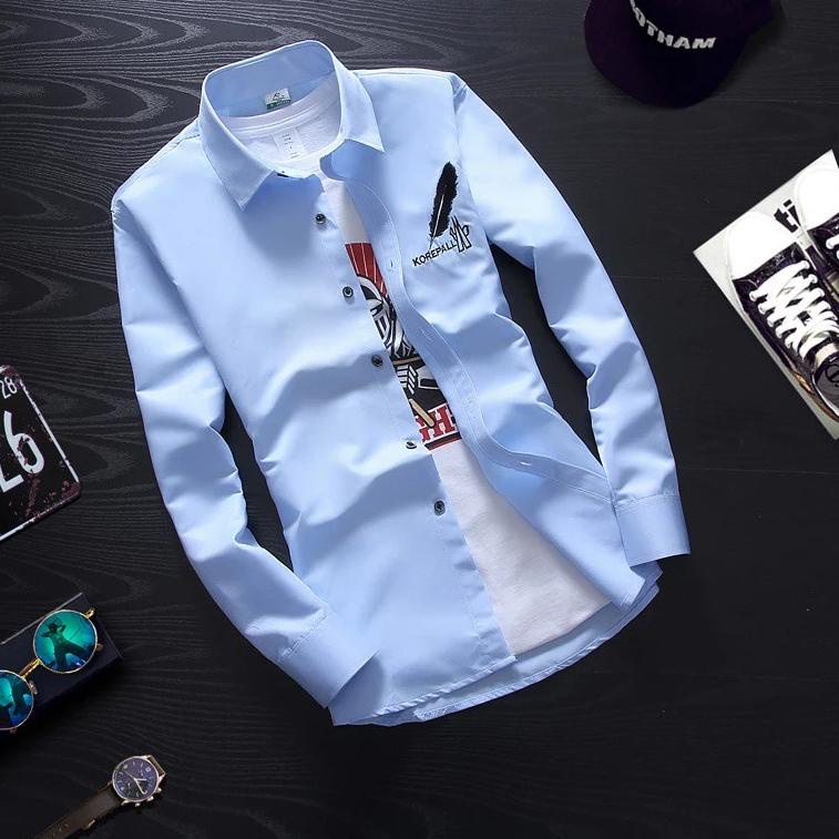 HARGA BERSAHABAT animos / kemeja KOREPALL M,L,XL,XXL / kemeja pria lengan panjang / kemeja casual