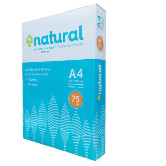 

Kertas HVS A4 NATURAL 75 GSM