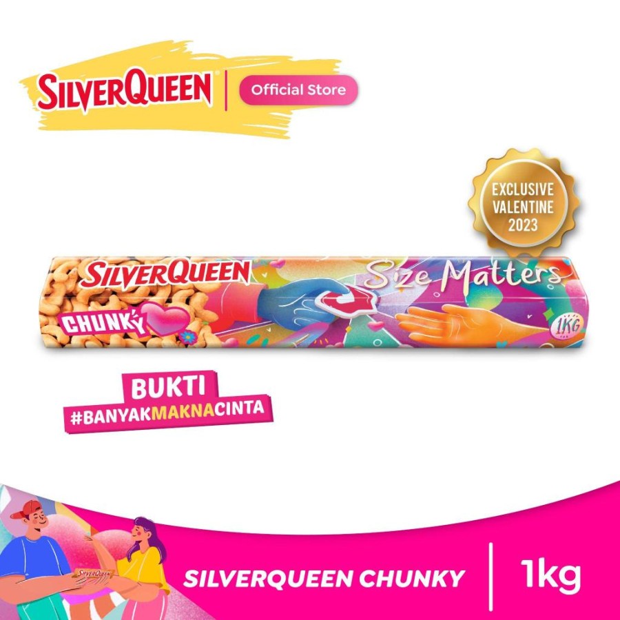 Coklat Silverqueen Edisi Valentine 1 Kg - Silver Queen 1 kg