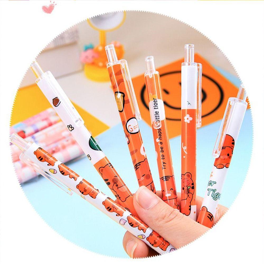 【 ELEGANT 】 Gel Pen Set Creative 6pcs / set School Office Supplies Students Stationery Press Ballpoint Pen