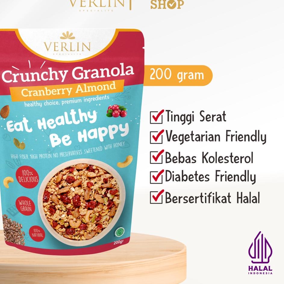 

➶ Verlin Crunchy Granola Cranberry Almond ☺