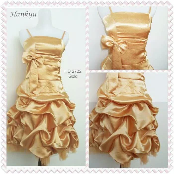 Mini Dress Elegant Gold