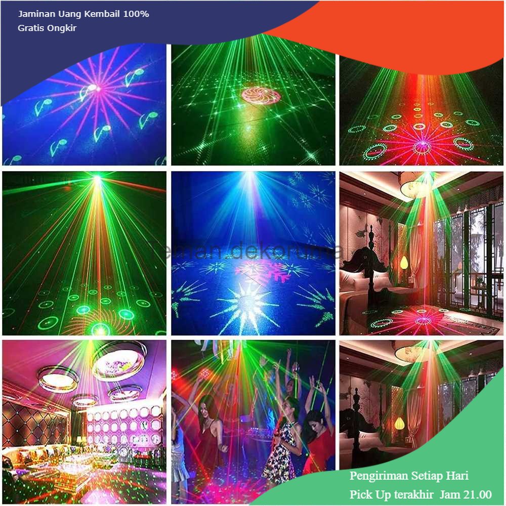 TD - LMP YUNFA Lampu Proyektor Disco Waterproof LED RGB 5V 10W with Remote - AL-001