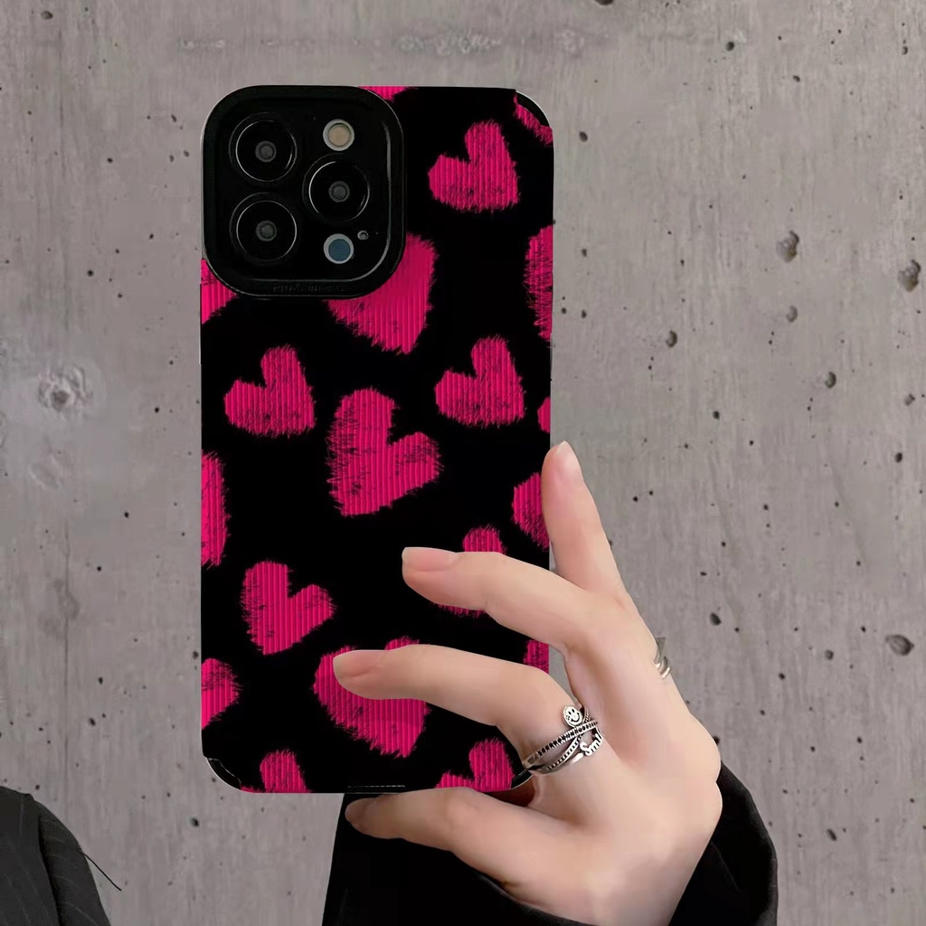 [Kulit Domba] City Girl Pin Love Soft CASE Untuk IPhone 6S 7plus8 Plus X XS XR XS Max 11 13 12 14 PRO Max 14 Plus 12 13 Kamera Mini Melindungi Casing Ponsel Fashion Wanita