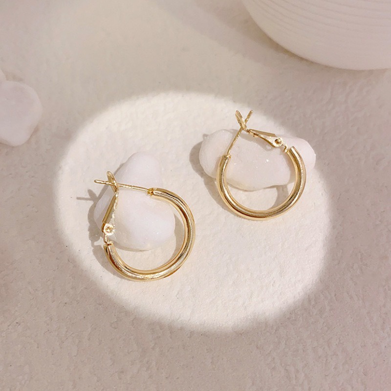 HBS 169 Anting Hijab Wanita Tusuk Mutiara Kristal Women Earrings Korea Aksesoris Fashion