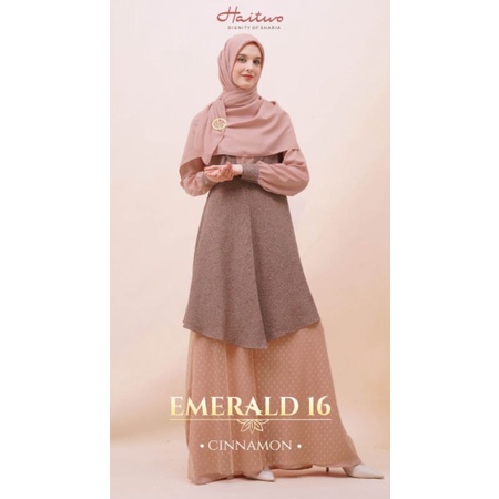 GAMIS SYARI SET HIJAB EMERALD 016 © HAITWO