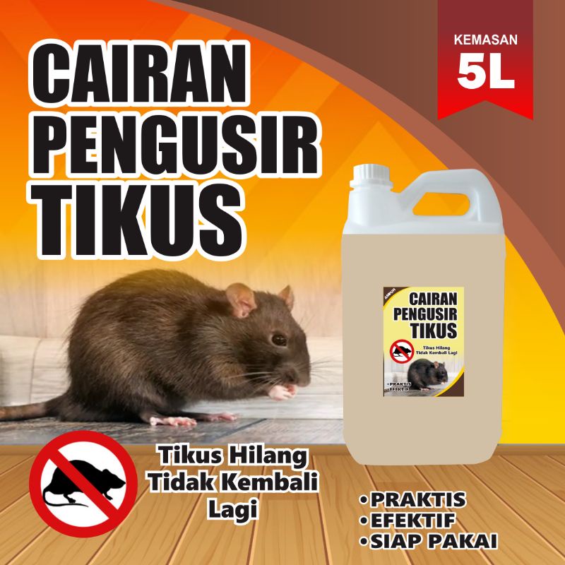 Cairan Pengusir Tikus Ampuh kemasan jurigen 5 liter