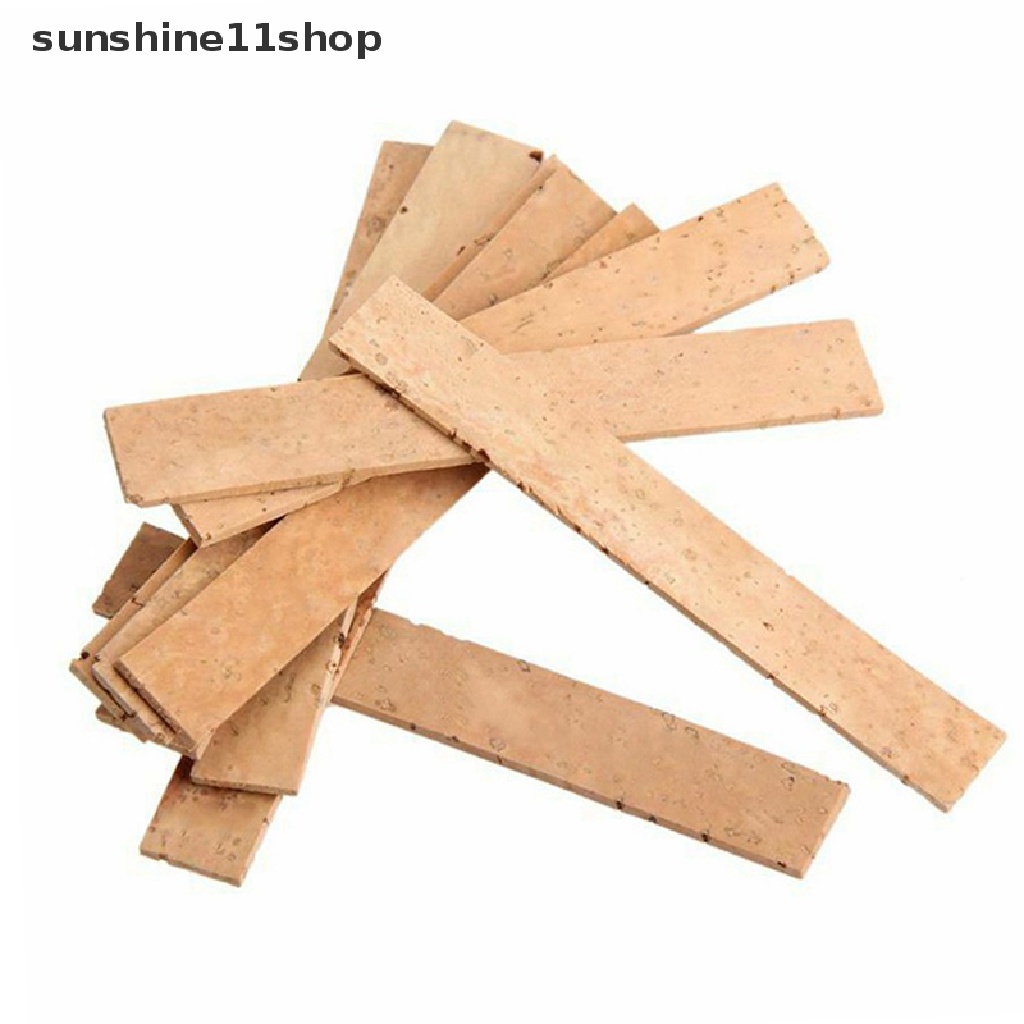 Sho 3/10Pcs 81x11x2MM Clarinet Cork Joint Gabus Lembaran Saxophones Neck Joint Sheets N