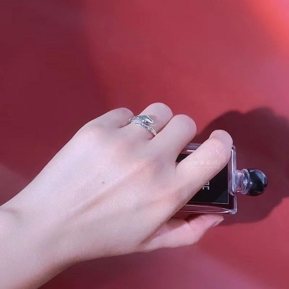 Mxbeauty Cincin Terbuka Wanita Tidak Teratur Retro Punk Untuk Pria Temperamen Gadis Gaya Korea Rings