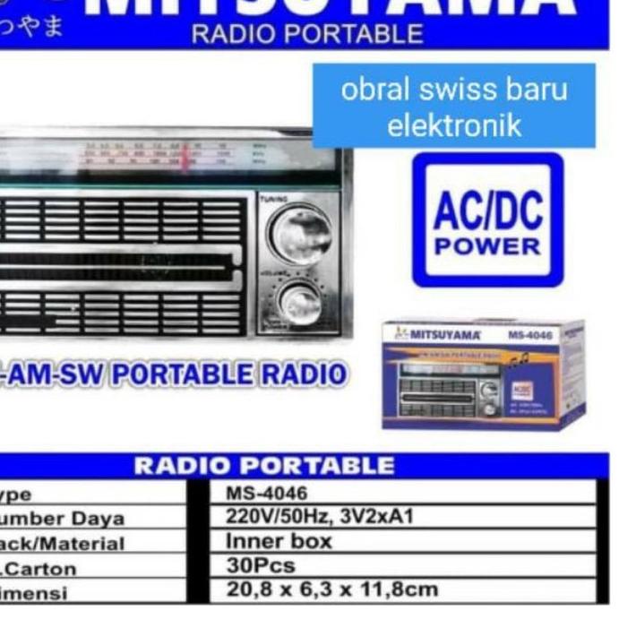➺ RADIO PORTABLE - RADIO MITSYUYAMA JADUL-RADIO MODEL JADUL ☀