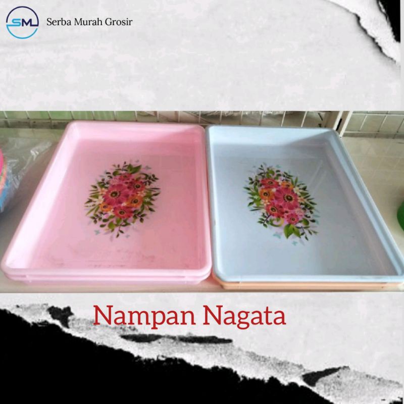 Nampan segi/Nampan Plastik Tebal/Nampan persegi/Nampan cantik/Nampan Nagata 347,348,349