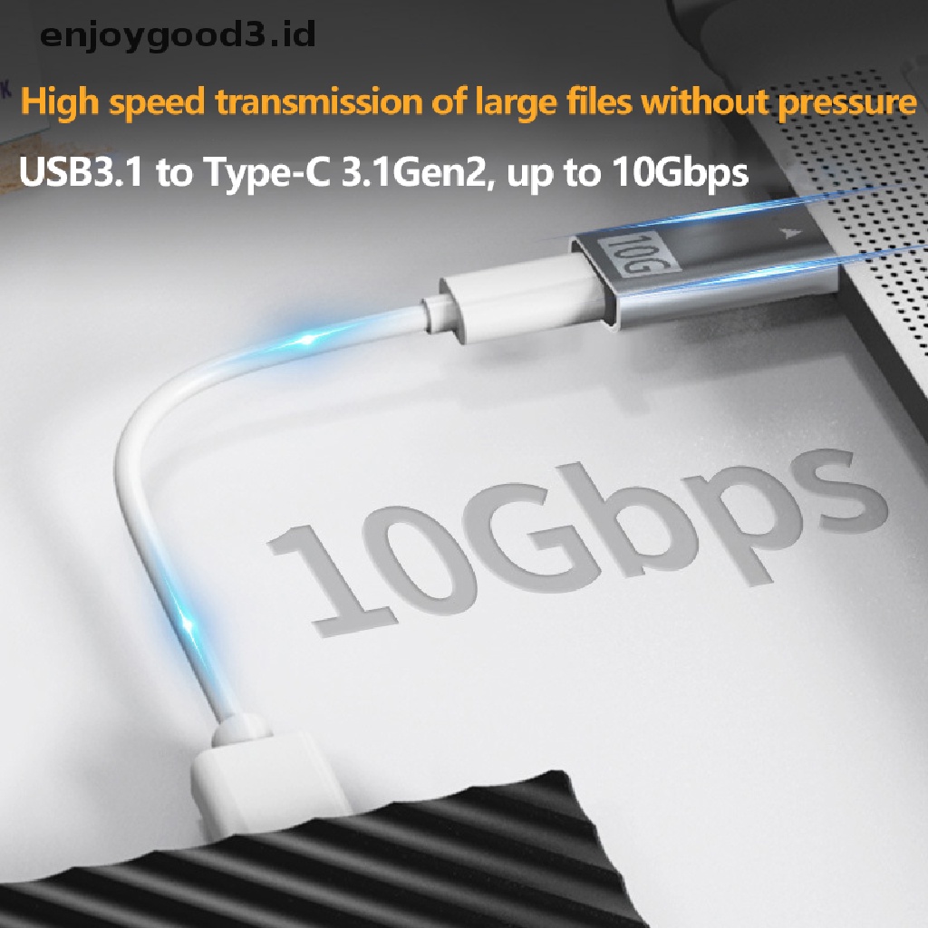 【 Rready Stock 】 USB 3.1 to Type C Adapter Data Sync Converter Extension Cable 10Gbps Fast Data Transfer Converter Phone Charge Adapter （ ID ）