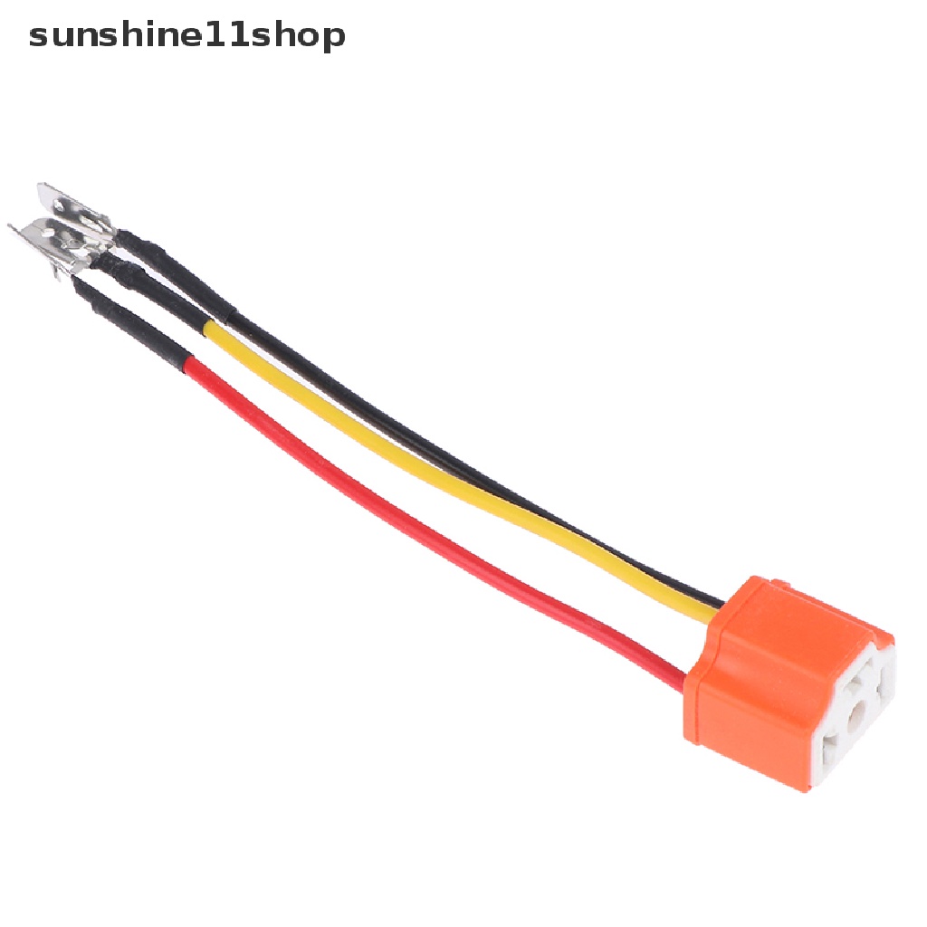 Sho H4 Lampu Kepala Mobil LED Bohlam Keramik Holder Extension Wire Haen Adapter N