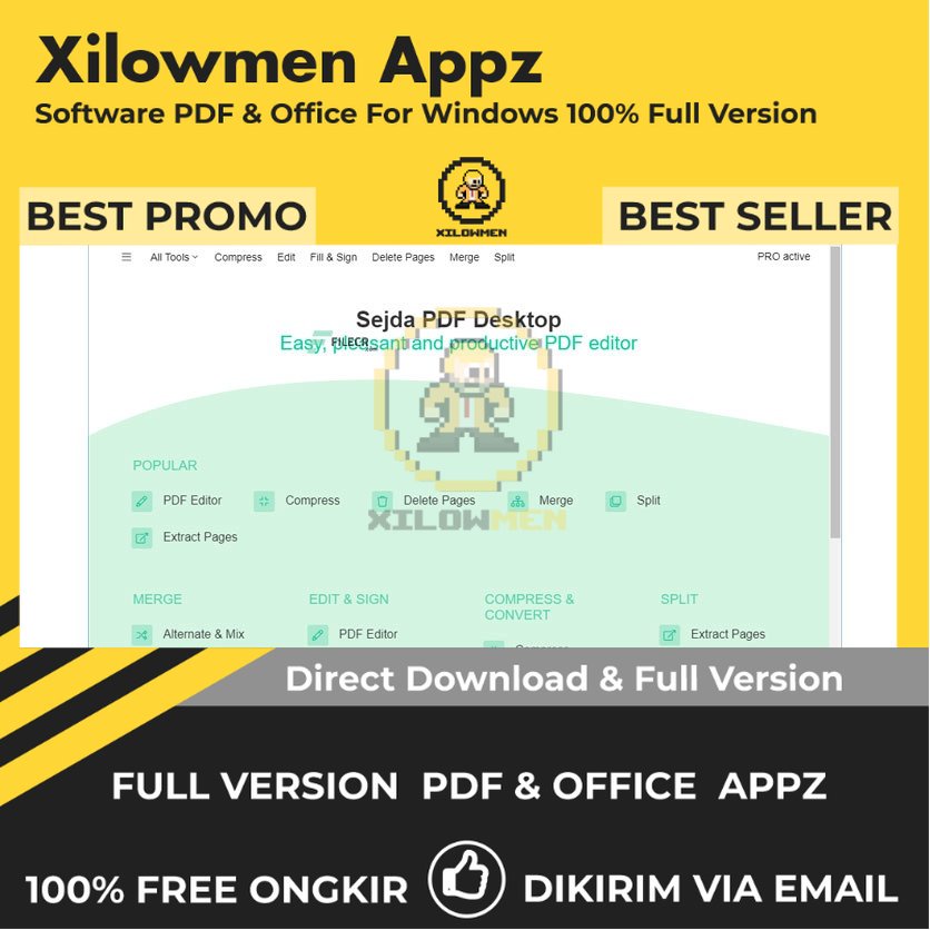 [Full Version] Sejda PDF Desktop Pro Lifetime - pengeditan PDF untuk Win, Mac