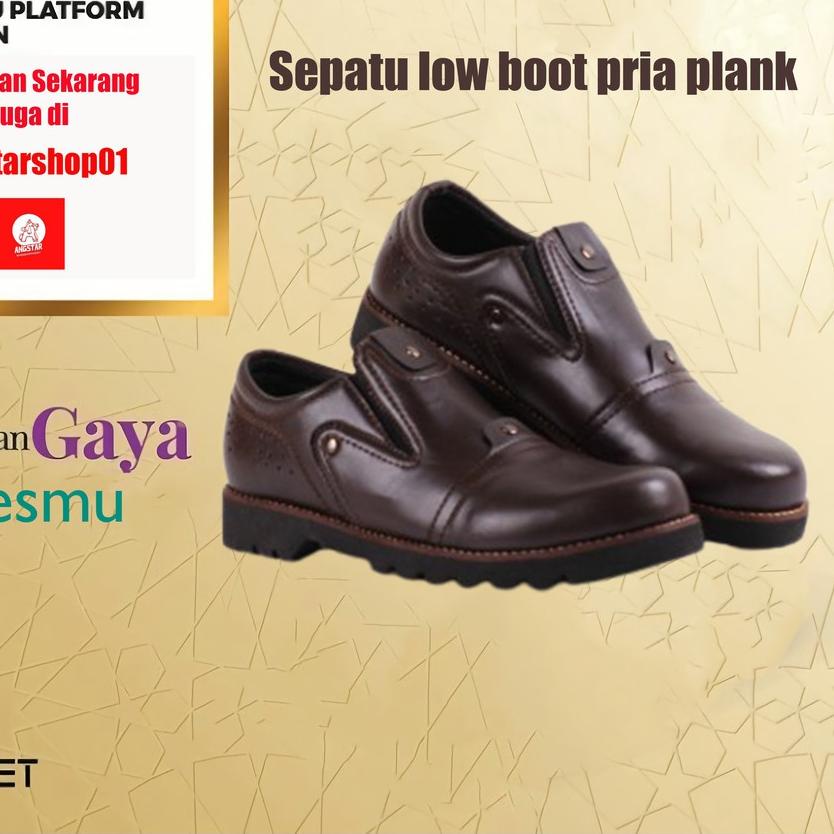 ⅍ SEPATU LOW BOOTS KLASIK PRIA COWOK STYLISH HIKING PREMIUM QUALITY PLANKTON ORIGINAL ELEGAN HIGH ❂