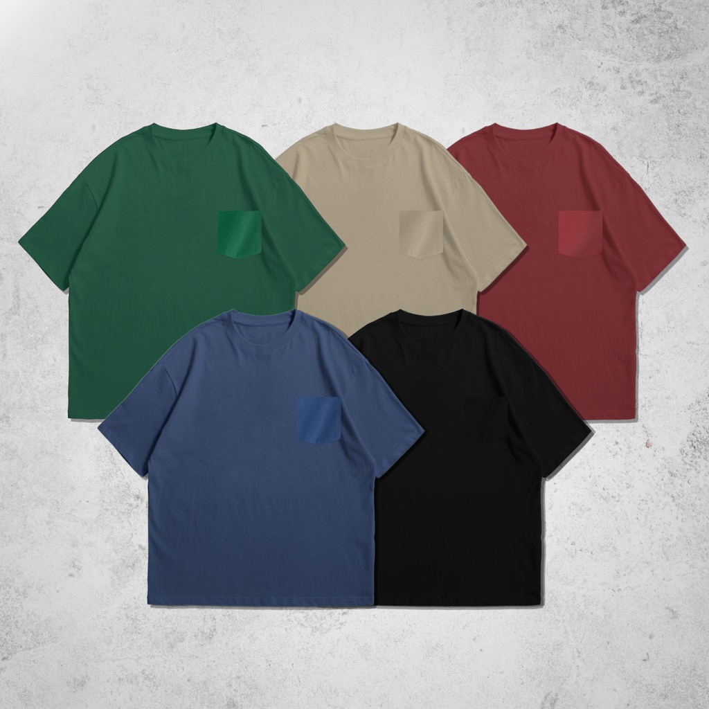 Kaos Oversize Pocket Cotton Combed 24s Unisex Skuy