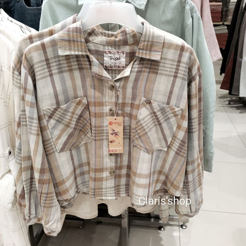 Kemeja Wanita lengan panjang Terbaru Brand TRISET