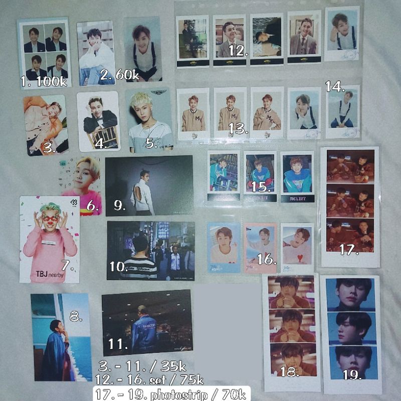 BTOB JUNG ILHOON PHOTOCARD MERCHANDISE POLAROID