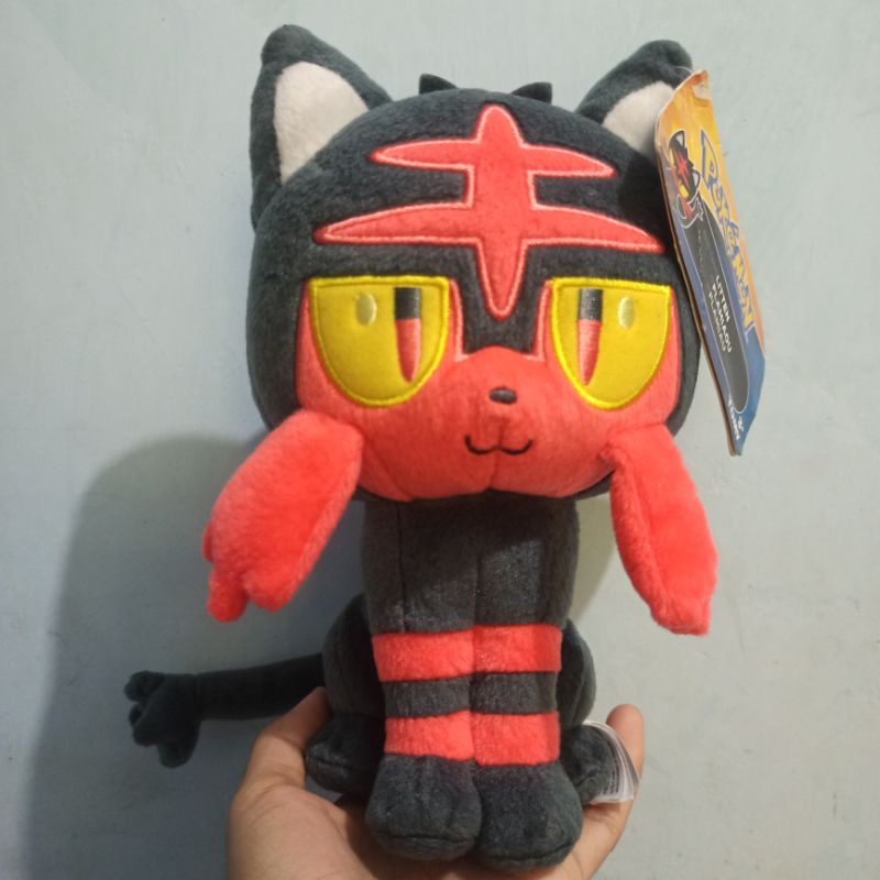 boneka pokemon litten newtag plush doll toys ori rare