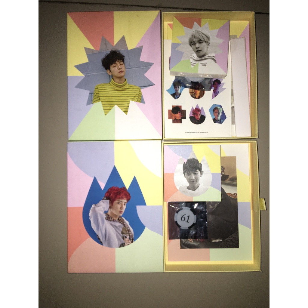 EXO BAEKHYUN CHANYEOL LOTTO BOX