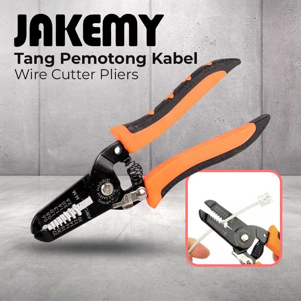 JAKEMY Tang Pemotong Kabel Wire Cutter Pliers - JM-CT4-12 Alat dari Jakemy ini merupakan tang potong yang didesain khusus untuk memotong kabel.