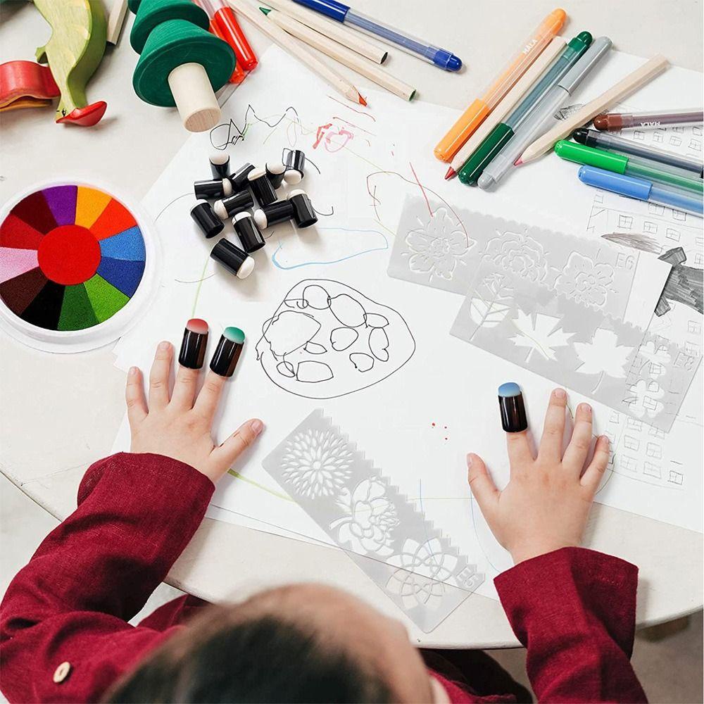 R-flower 10PCS Jari Spons Daubers Baru Lukisan Kerajinan Set Inking Scrapbooking