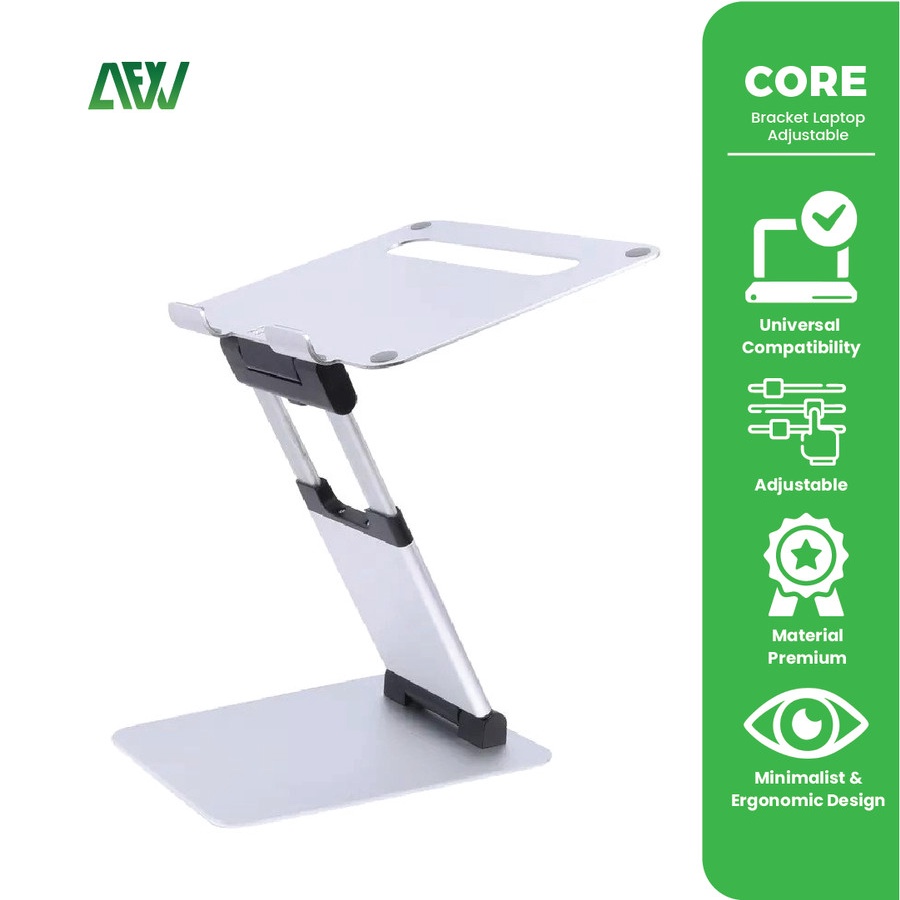 CORE Bracket Laptop Adjustable Height Alumunium ABS Universal