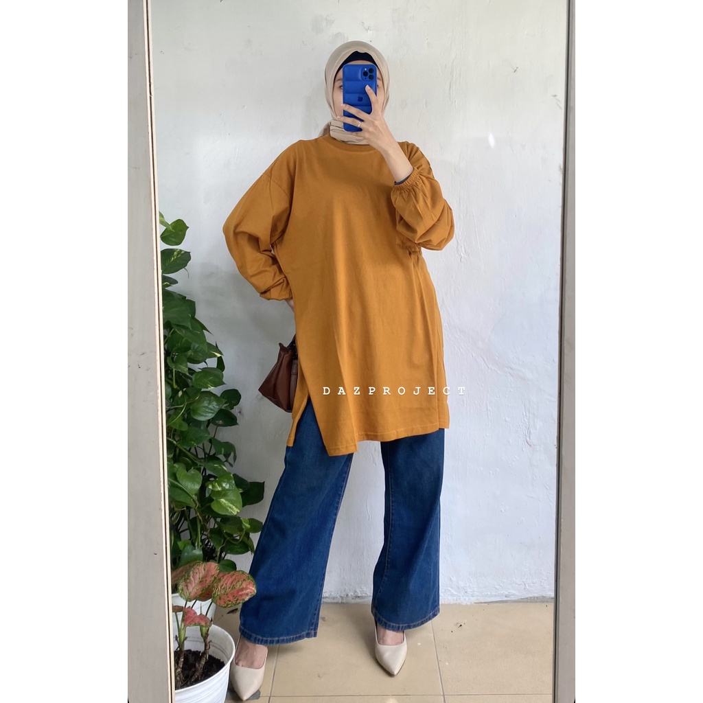 Oversized tshirt Long Slevee polos Kaos Tangan Panjang Kaos Polos kaos oversized tangan panjang by DAZPROJECT