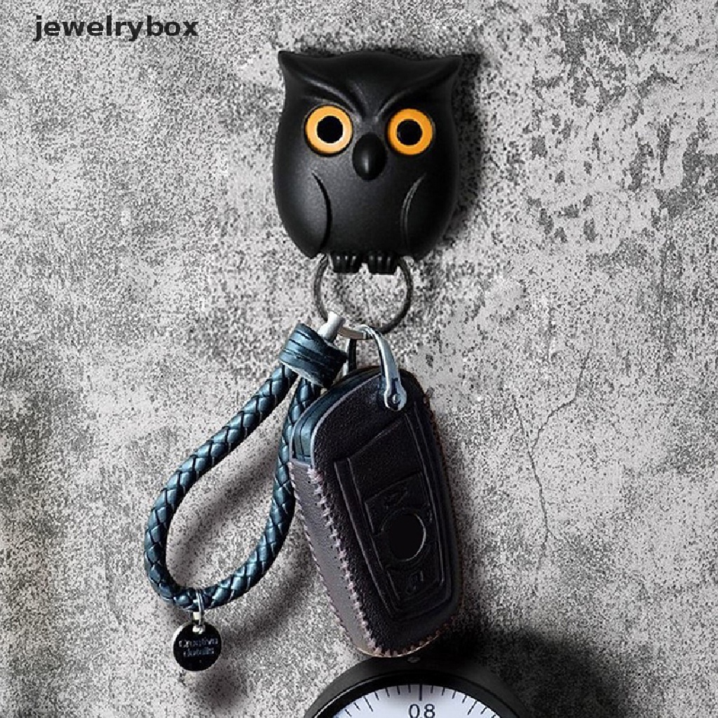 [jewelrybox] Gantungan Dinding Tempat Kunci Inovatif Key Hook Door Hanger Organizer Night Owl Magnetic Storage Rak Holder Rumah Butik