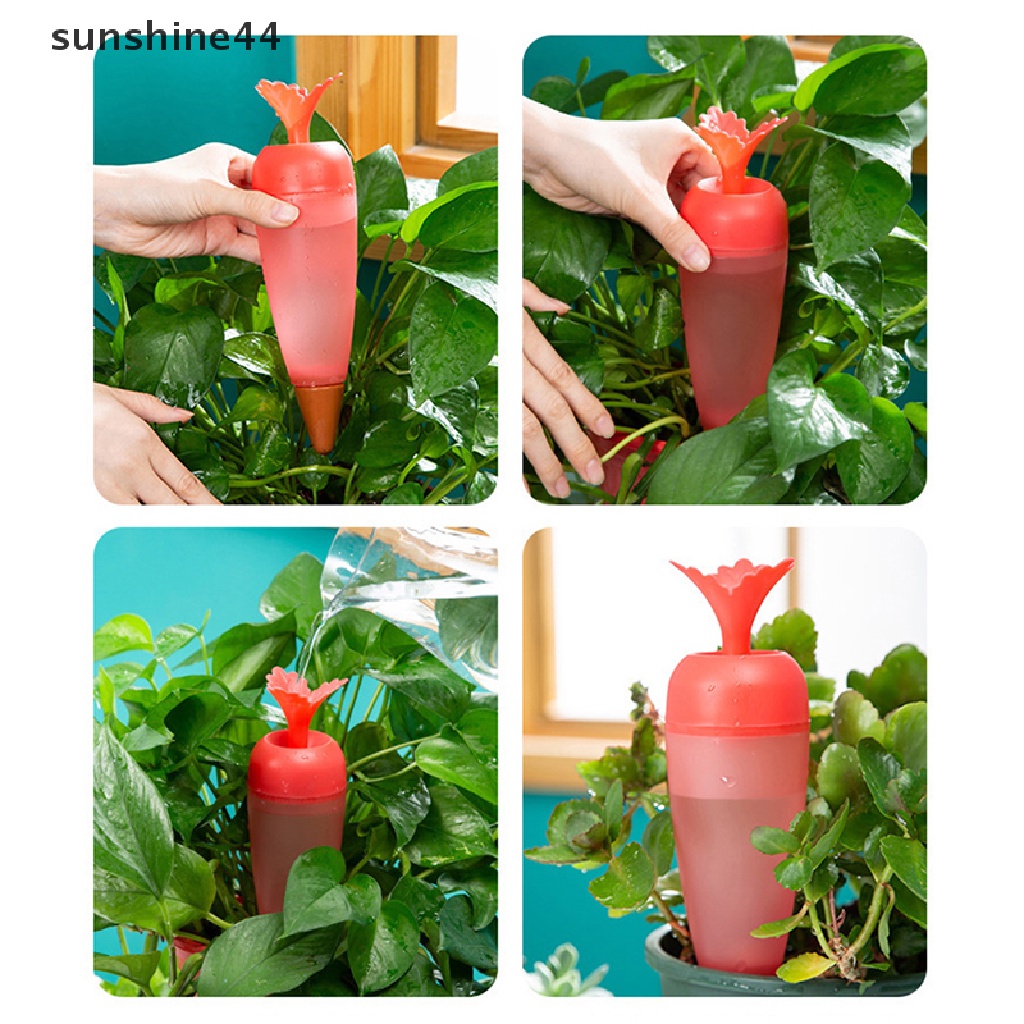 Sunshine Wortel Besar Self Watering Alat Taman Plastik Travel Dripper Irigasi Device ID