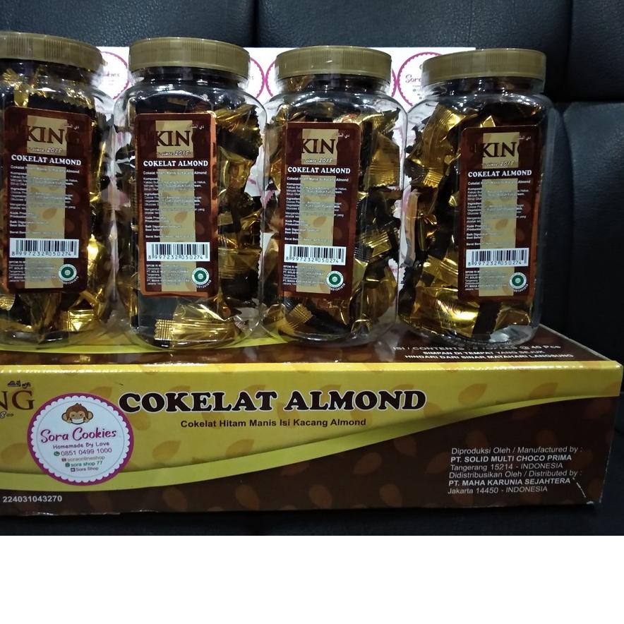 

◊ 1 Dus (Isi 4 toples) Coklat Almond d' KING ✷