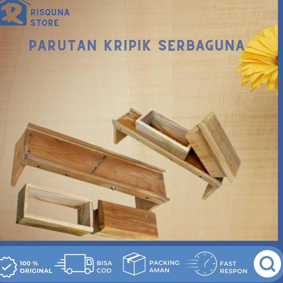 Q32 BEST SELLER PARUTAN KERIPIK SERBAGUNA / PARUTAN PASAH BAWANG/ PISANG DLL  / BAHAN KAYU JATI BELA