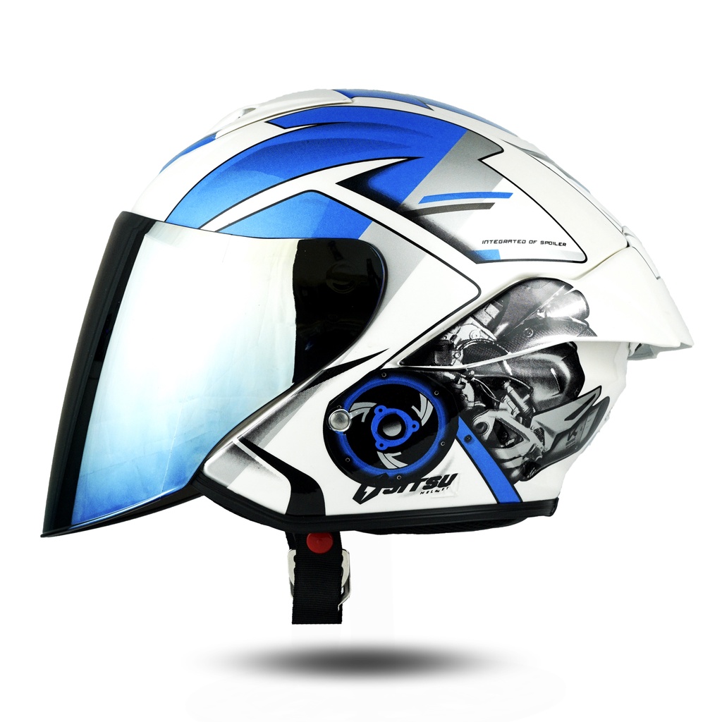 HELM JITSU JS1 SERIES KARAKTER SERIES KACA GOLD SNI