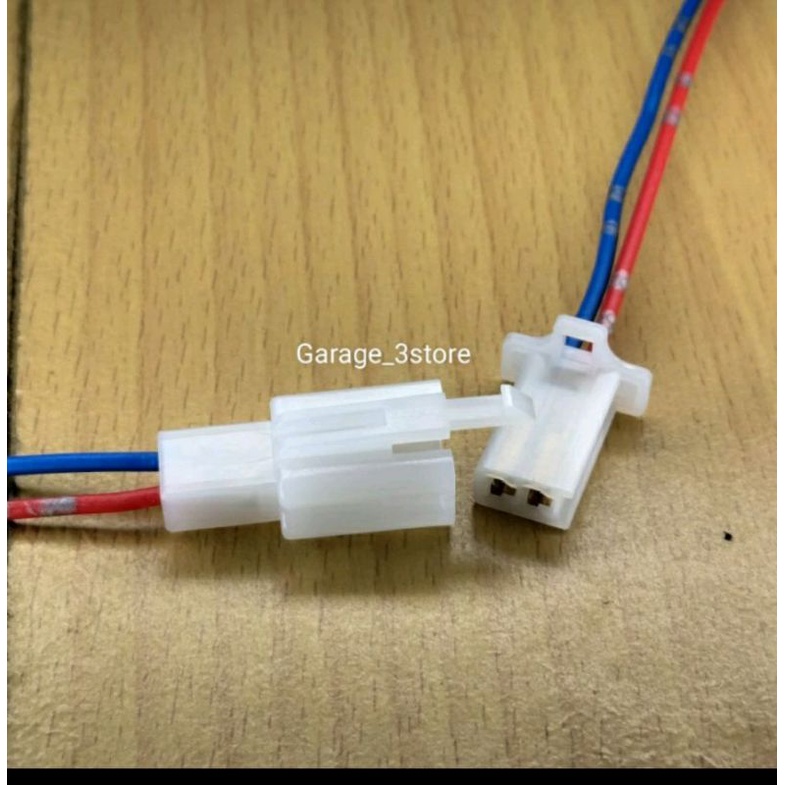 soket 2 pin soket konektor kabel set kabel