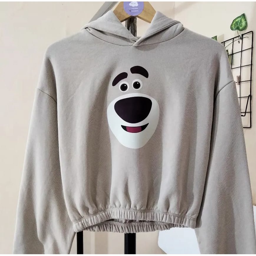 LOTSO CREAMY SWEATER HOODIE OVERSIZE - SWEATER WANITA CASUAL - HOODIE WANITA