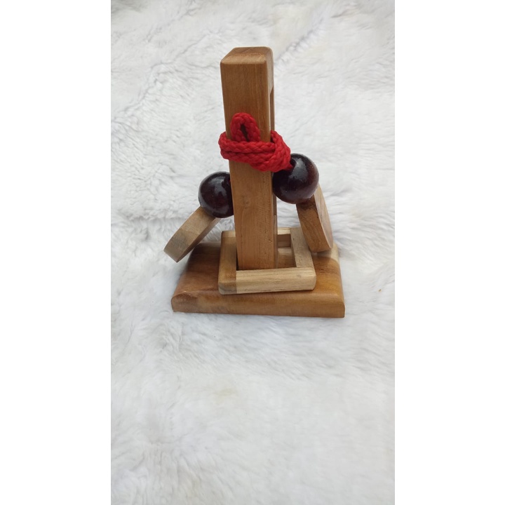 Rubik kayu/puzzle kayu puzzle tali