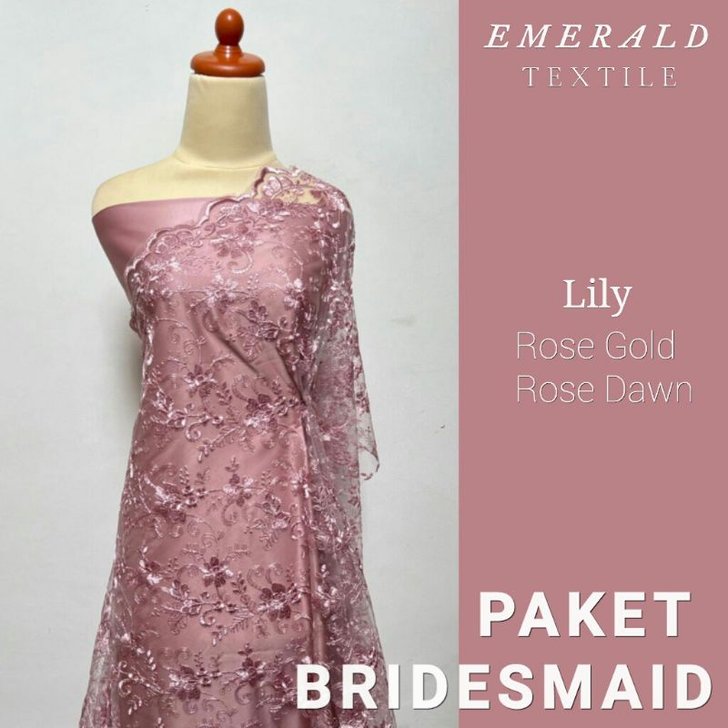 Paket Bridesmaid Spesial Package / Seragam Keluarga / Lamaran / Wisuda / Paket Bridesmaid By Emerald Textile