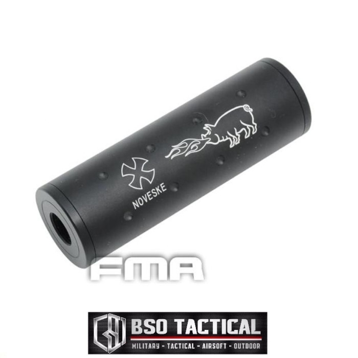 ✨LARIS✨ -FMA Airsoft Silencer Noveske VLTOR 107mm 14mm CW CCW Metal - Noveske- 1.2.23