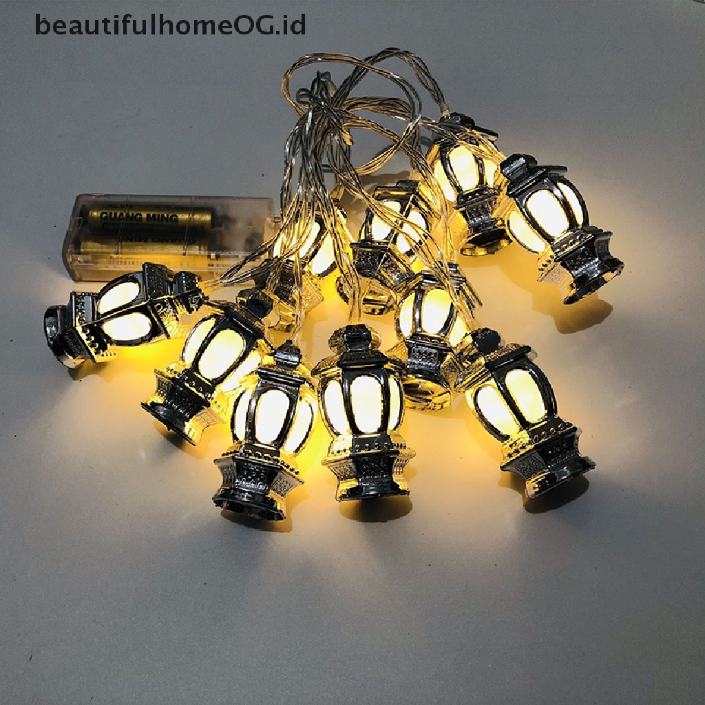 // Beautifulhomeog.id// Lampu String Led Pesta Eid Mubarak Ramadhan Kareem Decor **