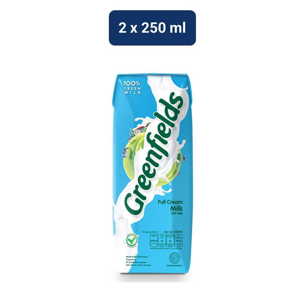 

✔️ Greenfields Susu UHT Full Cream 2 x 250 mL