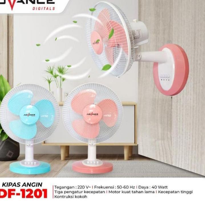 ➸ kipas angin advance df 1201 meja dinding desk fan 12" inch advance df1201 ❀