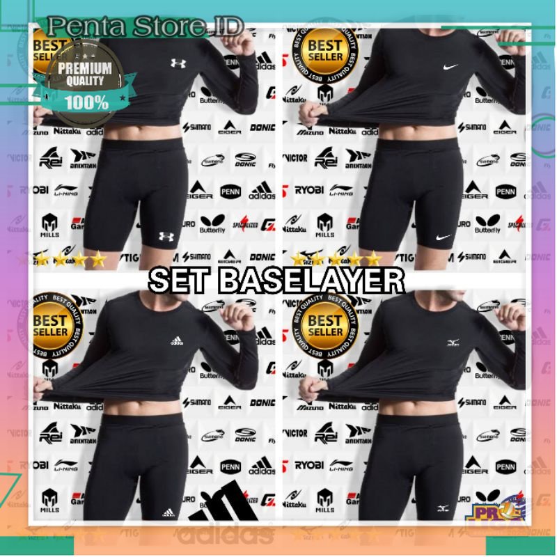 Baselayer manset bola futsal manset lengan panjang baselayer long sleeve jersey mancing anti uv kual