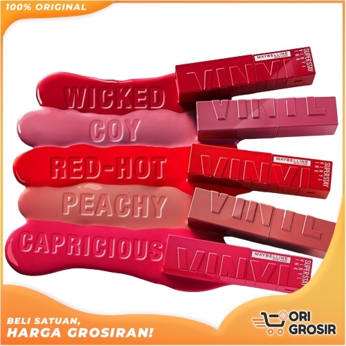 ORI Grosir Maybelline Superstay Vinyl Ink - Liquid Lipstik Lipstick Make Up Lip