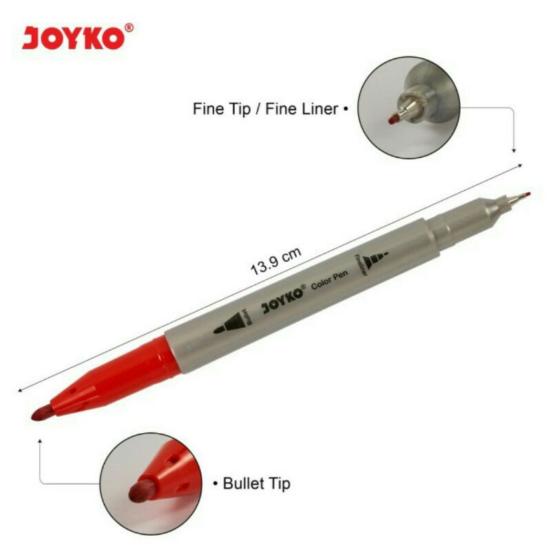 

Terlaris ✨ -PULPEN PENA WARNA JOYKO CLP-35, 12 WARNA- 2.2.23