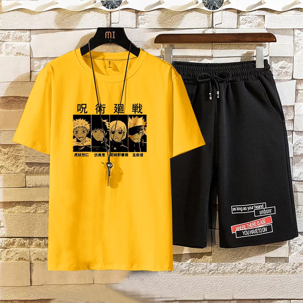 COD/AN/ SETELAN size ML,XL setelan pria&amp;wanita pakaian distro baju dan celana set naru -